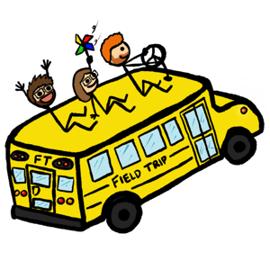 field trip school bus logo